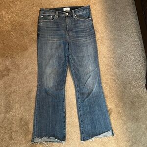 Pistola High Waist Raw Edge Jeans size 29